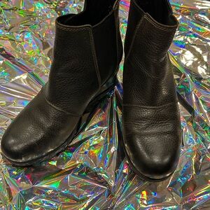 Sorel Womens Black Joan of Arctic Wedge III Chelsea Bootie Size 7.5